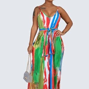 Multi Colored Maxi Dress